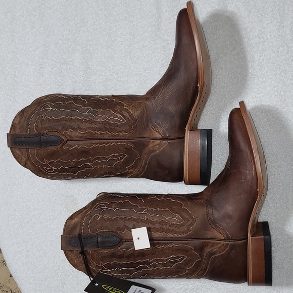 J.B. Dillon Other - J.B. Dillon Brown Leather Cowboy Boots Size 9.5 EE